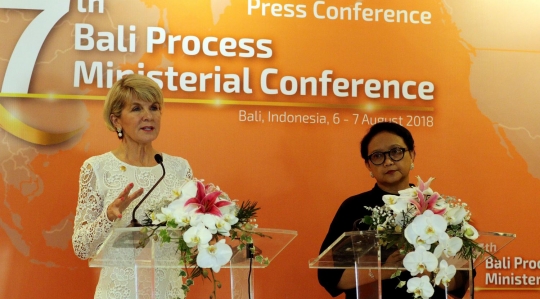 Menteri Retno dampingi Menlu Australia tutup Bali Process 2018