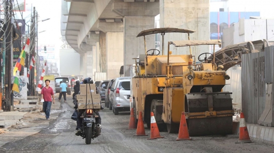 Imbas proyek MRT, Jalan Panglima Polim Raya menyempit