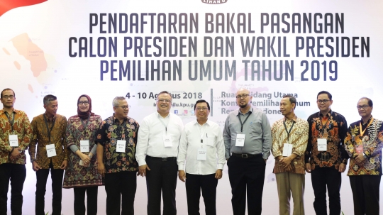 Simulasi pendaftaran capres dan cawapres di KPU