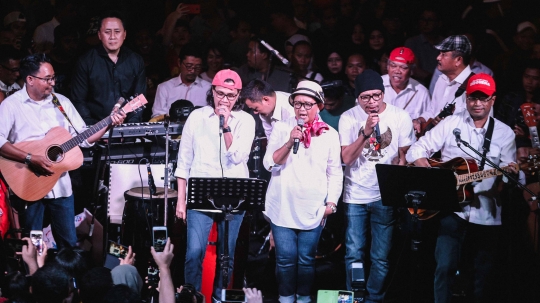 Aksi menteri Kabinet Kerja semarakkan Konser Kemanusiaan untuk Lombok