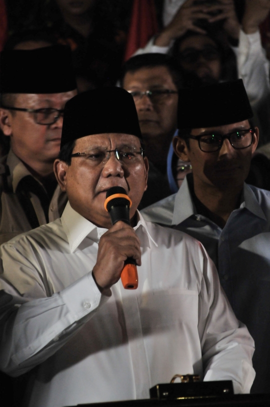 Deklarasi Prabowo dan Sandiaga Uno sebagai capres-cawapres