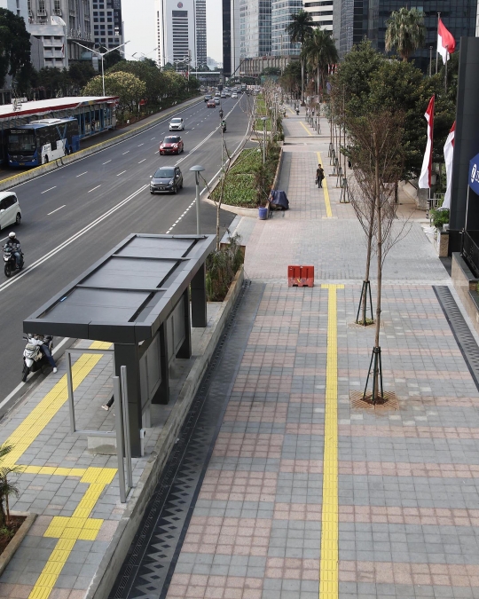 Melihat kondisi pedestrian Sudirman jelang Asian Games