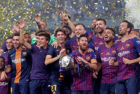 Tekuk Sevilla, Barcelona juara Piala Super Spanyol