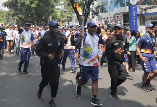 Menkoinfo dan Wali Kota Bogor arak obor Asian Games 2018