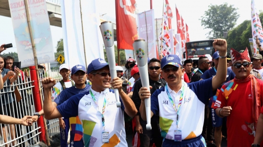 Jakarta mulai dikelilingi kirab obor Asian Games