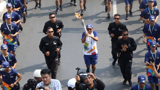 Jakarta mulai dikelilingi kirab obor Asian Games