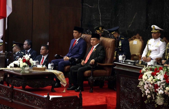 Presiden Jokowi paparkan kinerjanya di Sidang Tahunan MPR