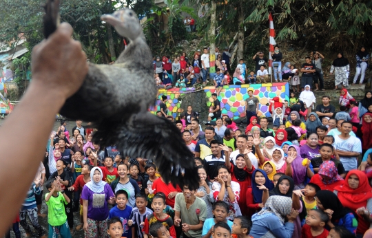 Keseruan warga Bogor di pesta rakyat 17 Agustus