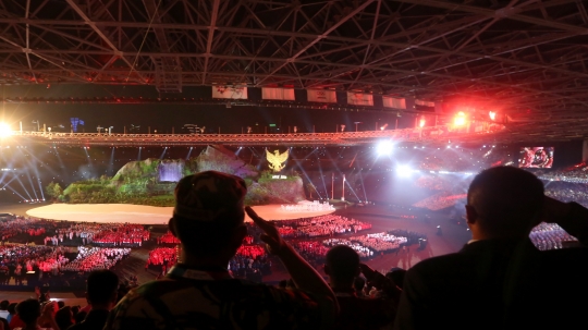 Nyanyian lagu 'Indonesia Raya' getarkan pembukaan Asian Games 2018