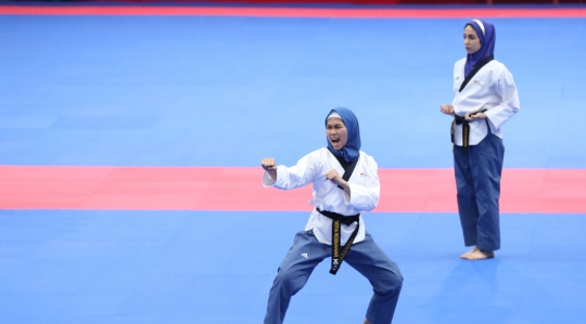 Taekwondoin putri Indonesia sumbang emas pertama Asian Games 2018