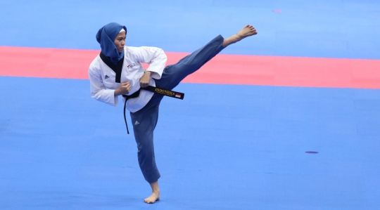 Taekwondoin putri Indonesia sumbang emas pertama Asian Games 2018