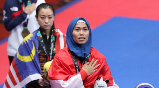 Taekwondoin putri Indonesia sumbang emas pertama Asian Games 2018