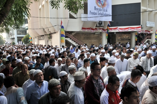 Ratusan jemaah Salat Idul Adha 1439 H di Masjid Al Furqan DDII