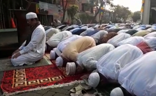 Ratusan jemaah Salat Idul Adha 1439 H di Masjid Al Furqan DDII