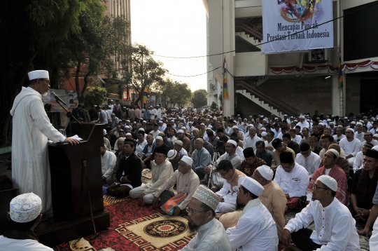 Ratusan jemaah Salat Idul Adha 1439 H di Masjid Al Furqan DDII