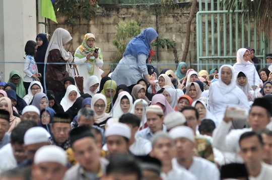 Ratusan jemaah Salat Idul Adha 1439 H di Masjid Al Furqan DDII