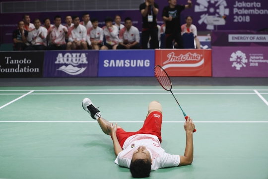 Dramatis, Anthony Ginting hadapi tunggal China sampai terpincang-pincang