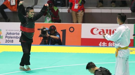 Dua pesilat Indonesia kembali masuk ke delapan besar