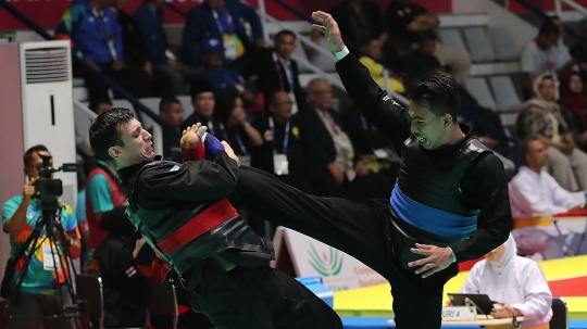 Dua pesilat Indonesia kembali masuk ke delapan besar