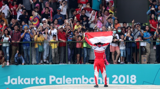 Pesepeda BMX putra Indonesia raih medali perak