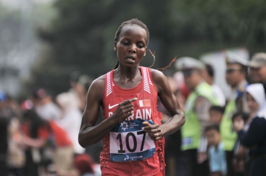 Pelari maraton putri asal Bahrain raih emas di Asian Games 2018