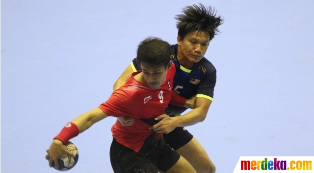 Foto : Fase grup bola tangan Asian Games 2018, Indonesia 