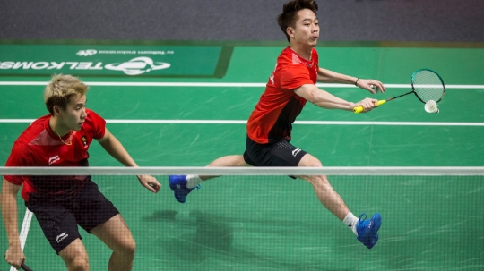 Singkirkan Chinese Taipei, pasangan Kevin/Marcus hadapi Fajar/Rian di final