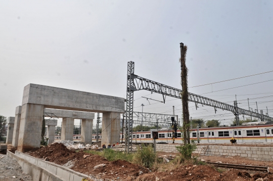 Progres proyek Double Double Track Manggarai-Jatinegara