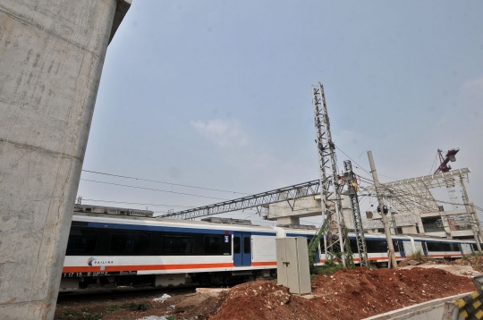 Progres proyek Double Double Track Manggarai-Jatinegara