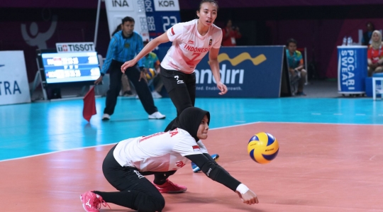 Korea bungkam timnas voli putri Indonesia di perempat final Asian Games 2018