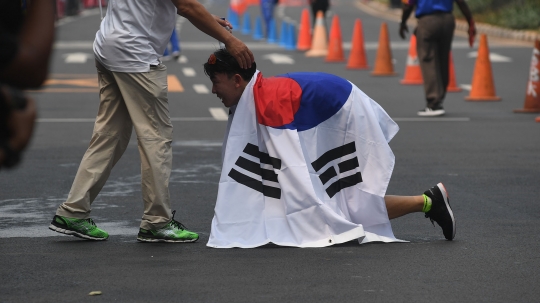 Hendro gagal raih medali di nomor jalan cepat 50 km