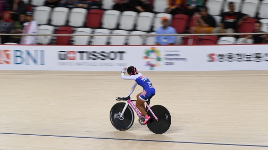 Pebalap sepeda putri Ayustina gagal raih medali perunggu Asian Games 2018