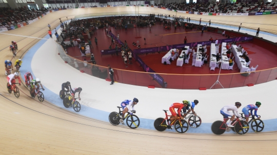 Elimination race 4.000 meter, pebalap sepeda putra Indonesia raih peringkat 6