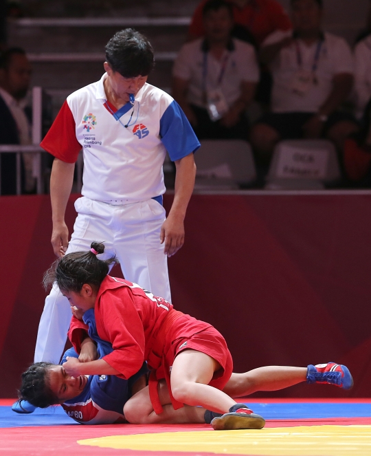 Putri Indonesia tersingkir di semifinal sambo Asian Games