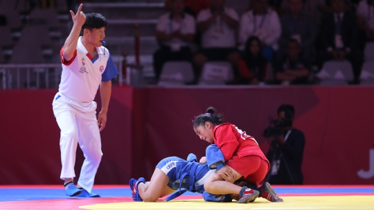 Putri Indonesia tersingkir di semifinal sambo Asian Games
