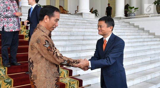 Presiden Jokowi sambut hangat kunjungan Jack Ma di Istana Bogor