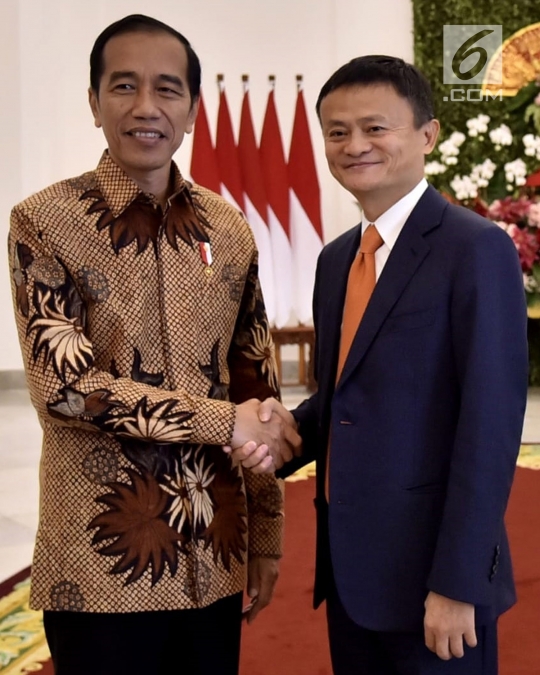 Presiden Jokowi sambut hangat kunjungan Jack Ma di Istana Bogor