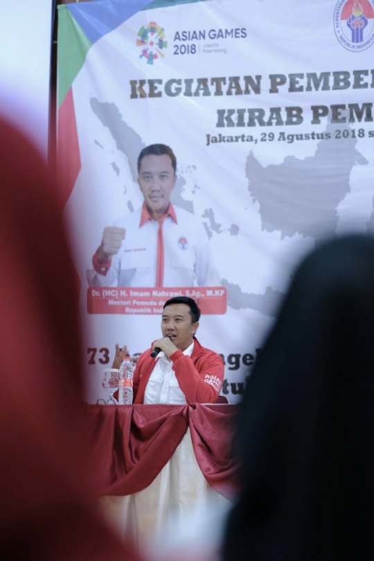 Menpora beri pembekalan peserta Kirab Pemuda 2018