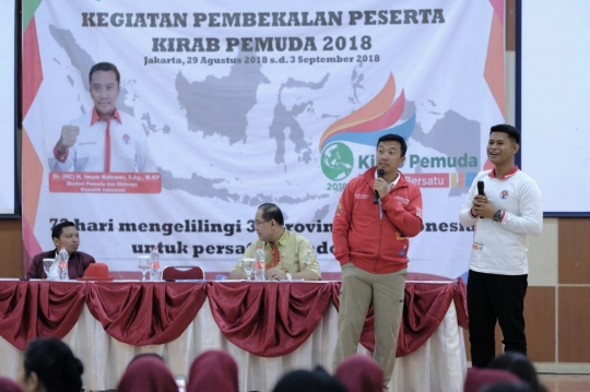 Menpora beri pembekalan peserta Kirab Pemuda 2018