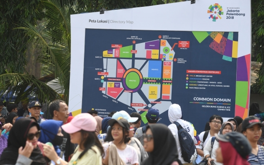 Ribuan warga padati GBK jelang penutupan Asian Games 2018