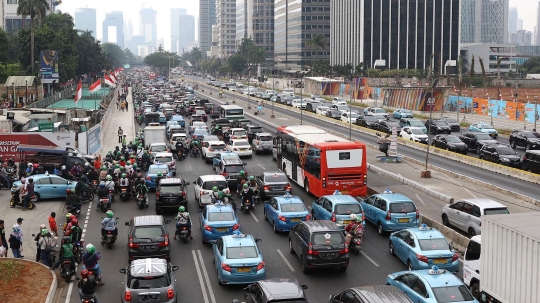 Kemacetan Senayan jelang penutupan Asian Games 2018