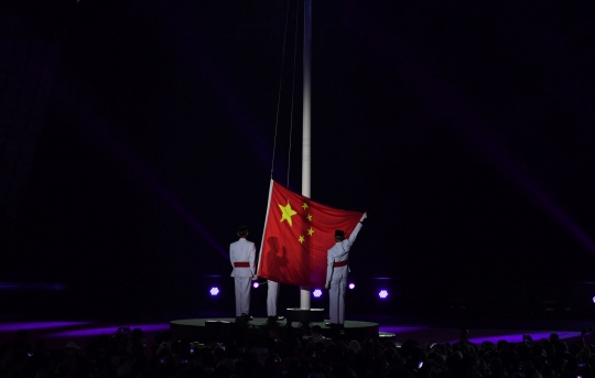 Indonesia serahkan bendera dan obor Asian Games ke China