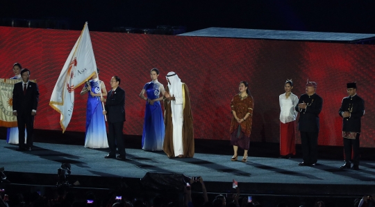 Indonesia serahkan bendera dan obor Asian Games ke China