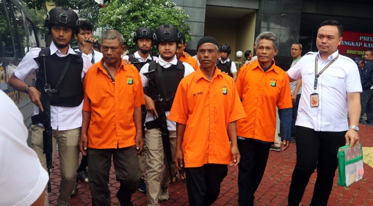 Wajah-wajah mafia tanah di Jakarta dan Bekasi usai diamankan