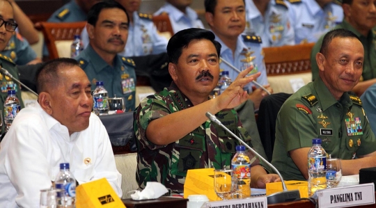 Menhan dan Panglima TNI rapat dengan Komisi I DPR