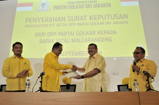 Rizal Mallarangeng jabat Plt ketua DPD Golkar DKI Jakarta