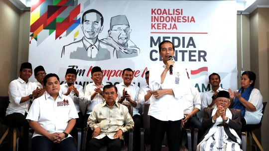 Jokowi umumkan formasi Tim Kampanye Nasional