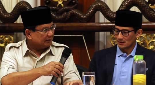 Prabowo-Sandiaga kritisi pemerintah terkait merosotnya Rupiah