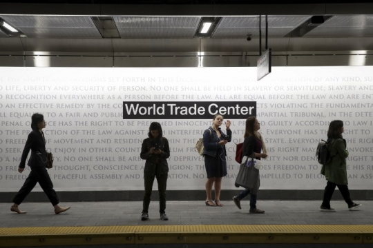 Hancur pascaserangan 9/11, stasiun kereta bawah tanah New York kembali dibuka
