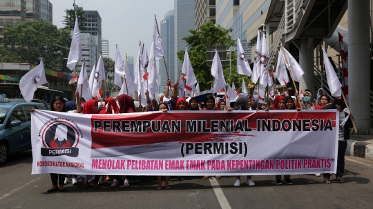 Demo emak-emak tolak dieksploitasi Sandiaga